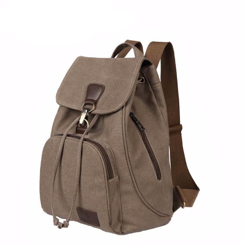 Preppy Style Canvas Backpack