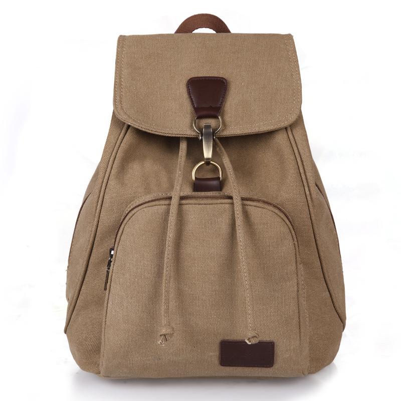 Preppy Style Canvas Backpack