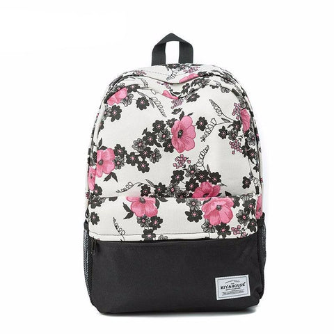 Floral Printed Backpack