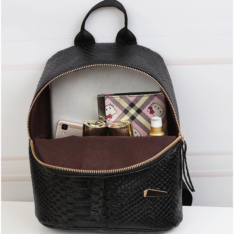 Women's Crocodile Patterned Backpack