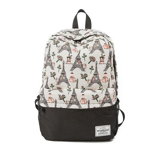 Floral Printed Backpack